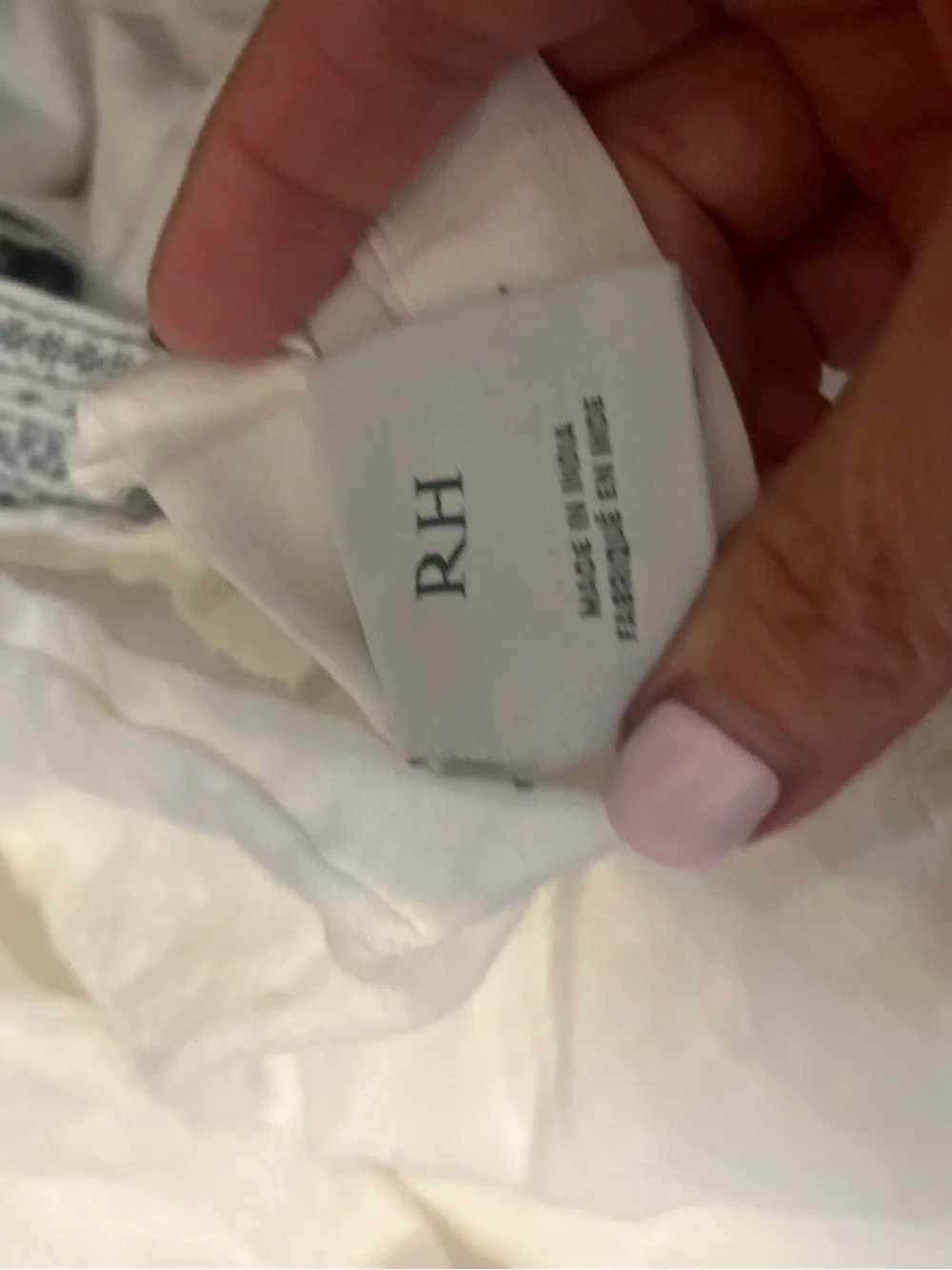 Restoration Hardware MILOU queen flat sheet